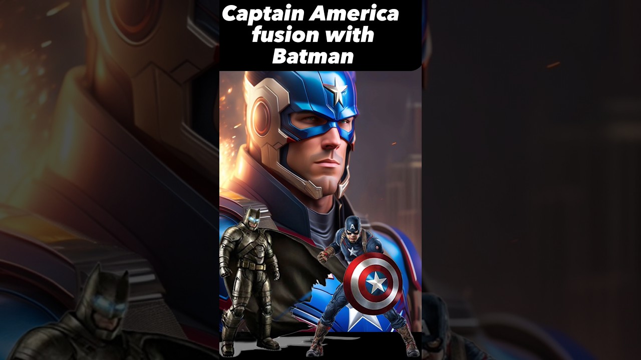 What If Captain America Fusion with Batman??!! great Crossover ever...