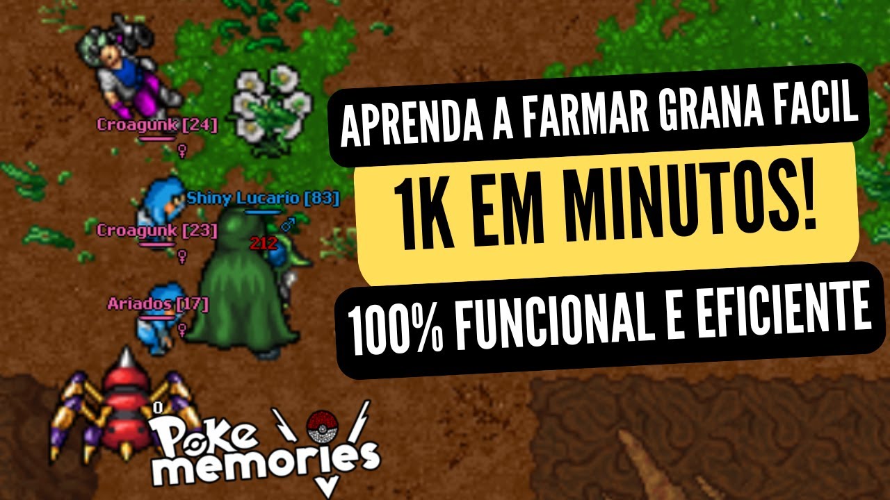 APRENDA A FARMAR 1K EM MINUTOS - 100% FUNCIONAL! - POKEMEMORIES
