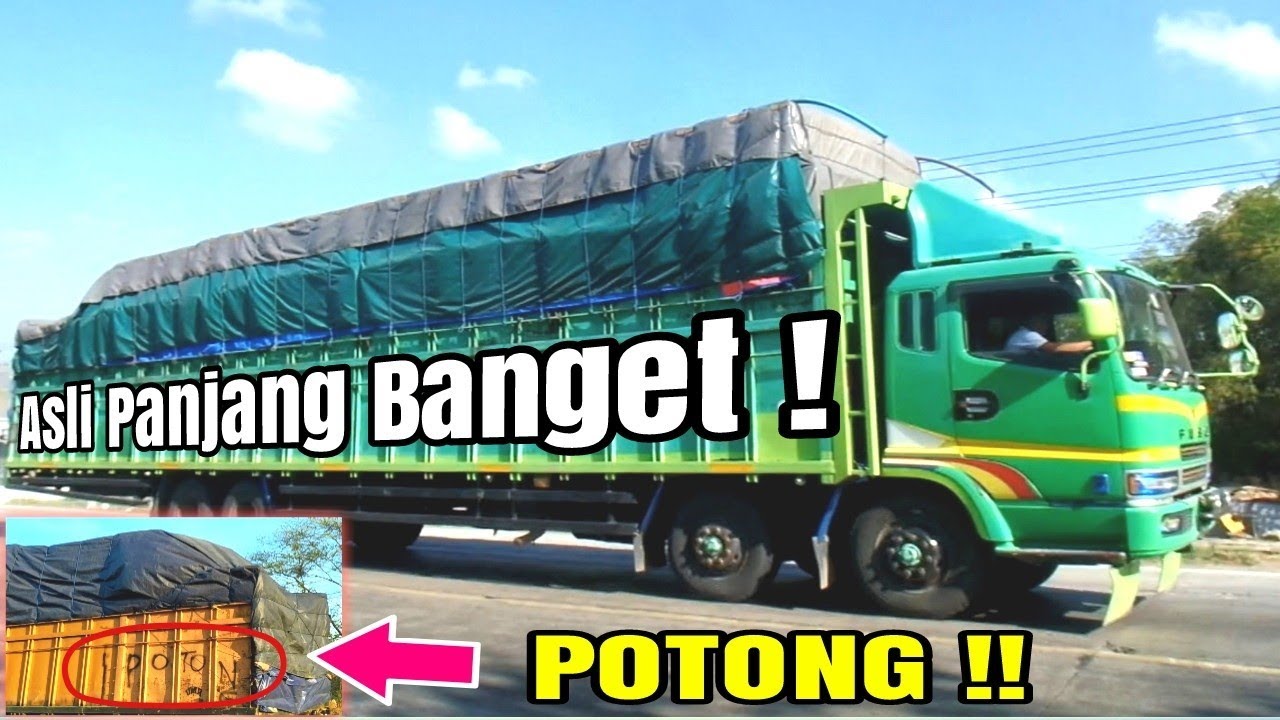 Truk Sumatera di Pantura, Truk Fuso SG Tronton, Fuso Trinton Long Chasis Melintas di Jawa Timur