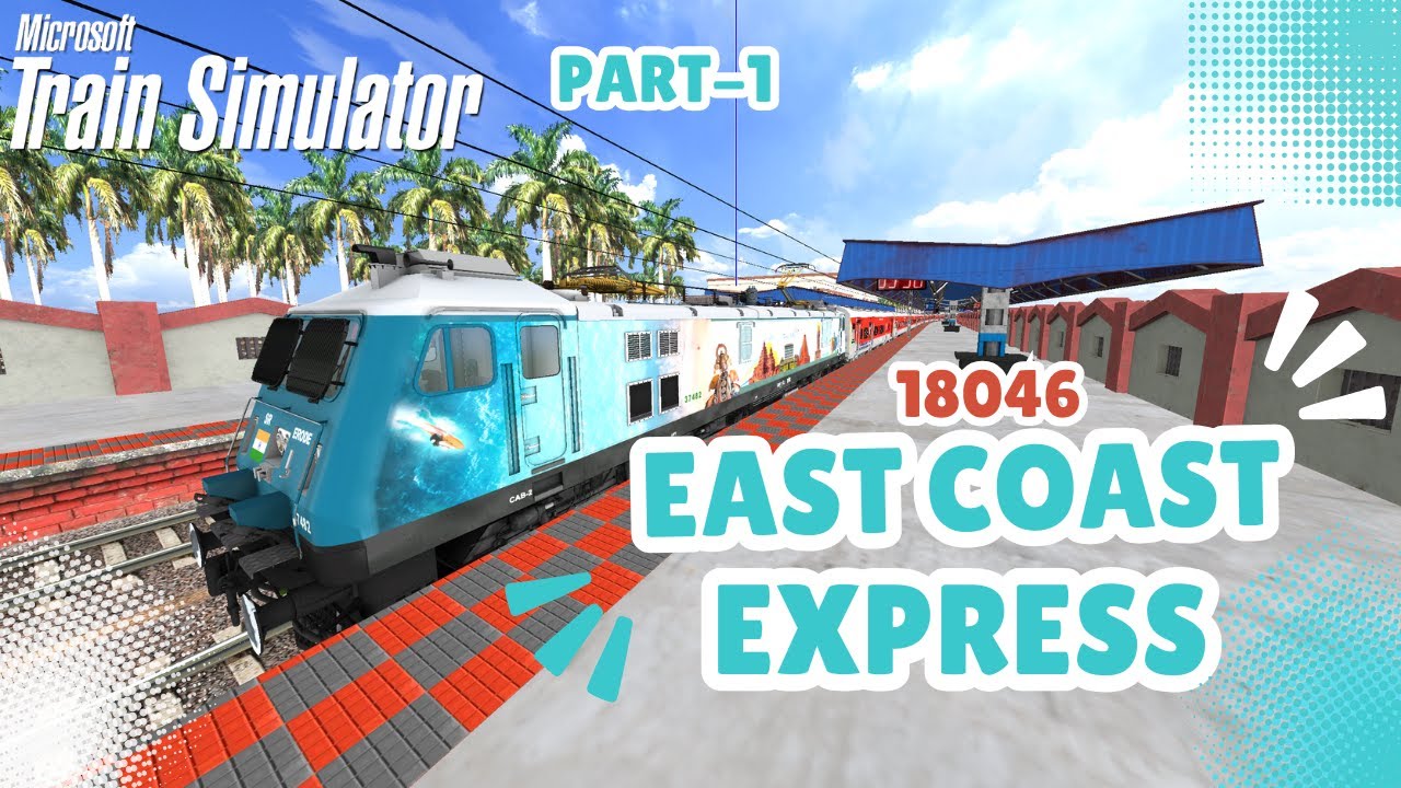 Journey of 18046 EAST COAST EXPRESS from Hyderabad Deccan Nampally to Gudivada Part-1