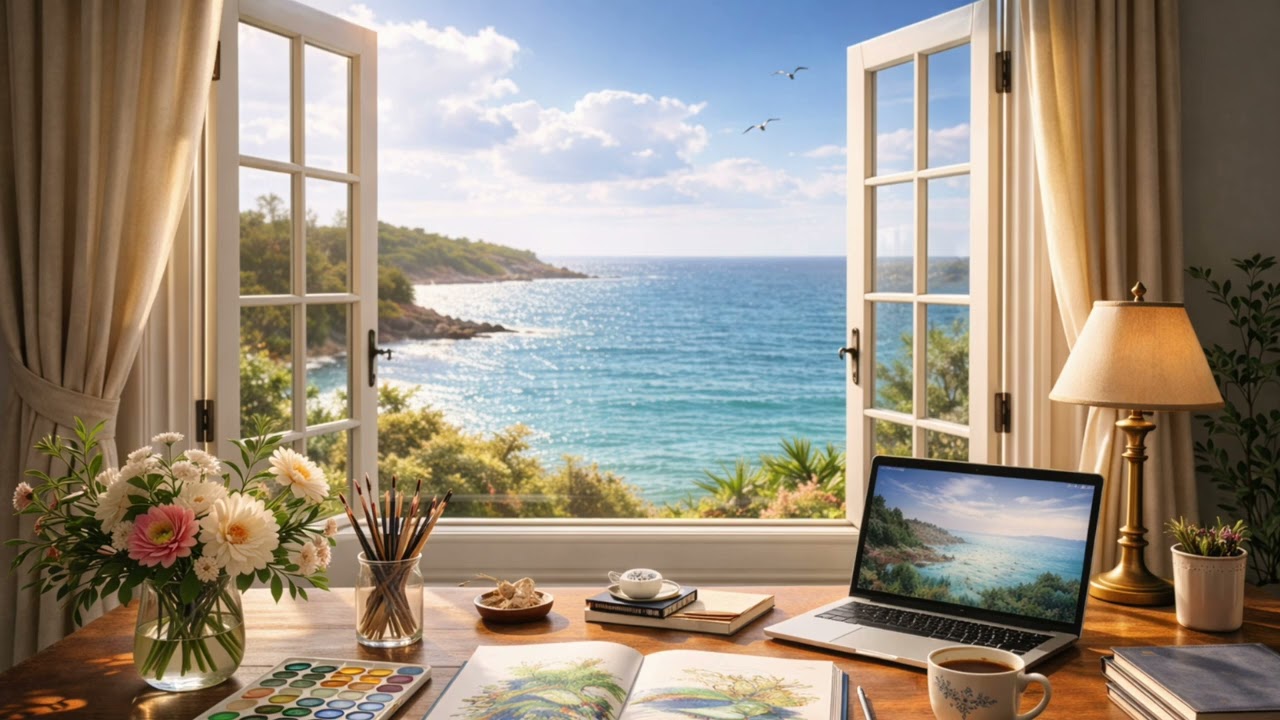 Calm Island - Work Jazz Ambience - 3 Hours for Work,  & Focus
