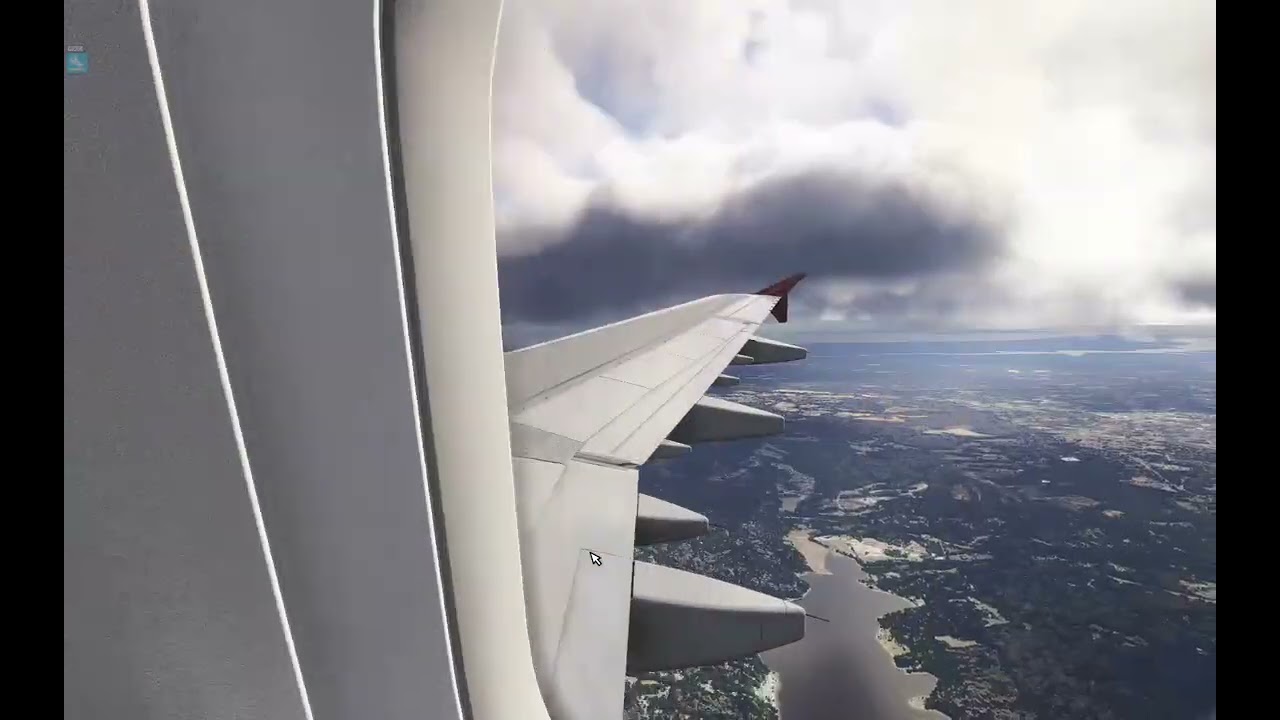 A321 FS2024 Washington airport RNAV Z19 full manual landing