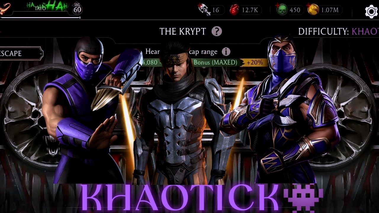 MK11 end Classic RAIN The Crypt KHAOTICK Mortal Kombat Mobile