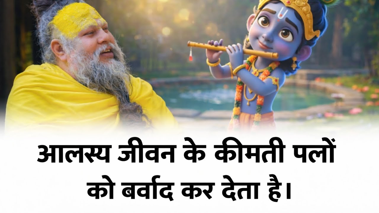 आलस्य से बचने के लिए तुरंत काम शुरू करें 🙏#premanandjipravachan #animation #fitness #love #trending