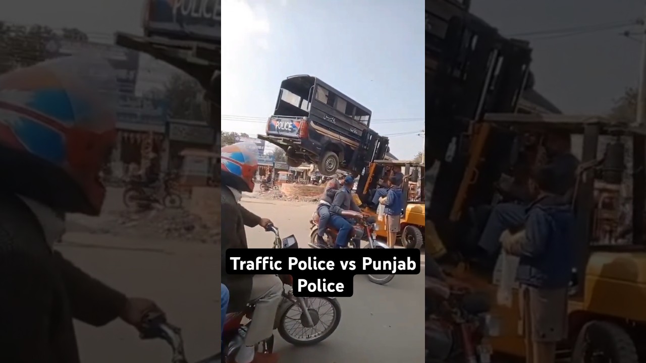 Traffic Police vs Punjab Police Are In Action #shorts #short #viralvideo