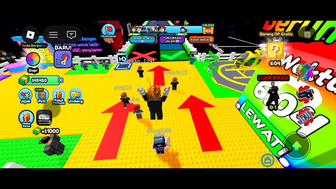 Aku coba main game Roblox maaf gak ada suaranya bateri tinggal 24% -roblox