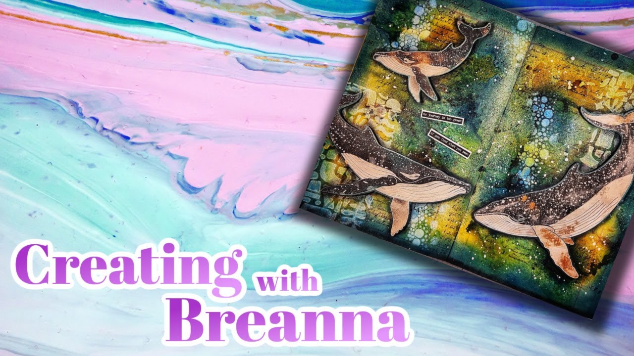 Creating With Breanna - Whale Watching Art Journal Pages 📱