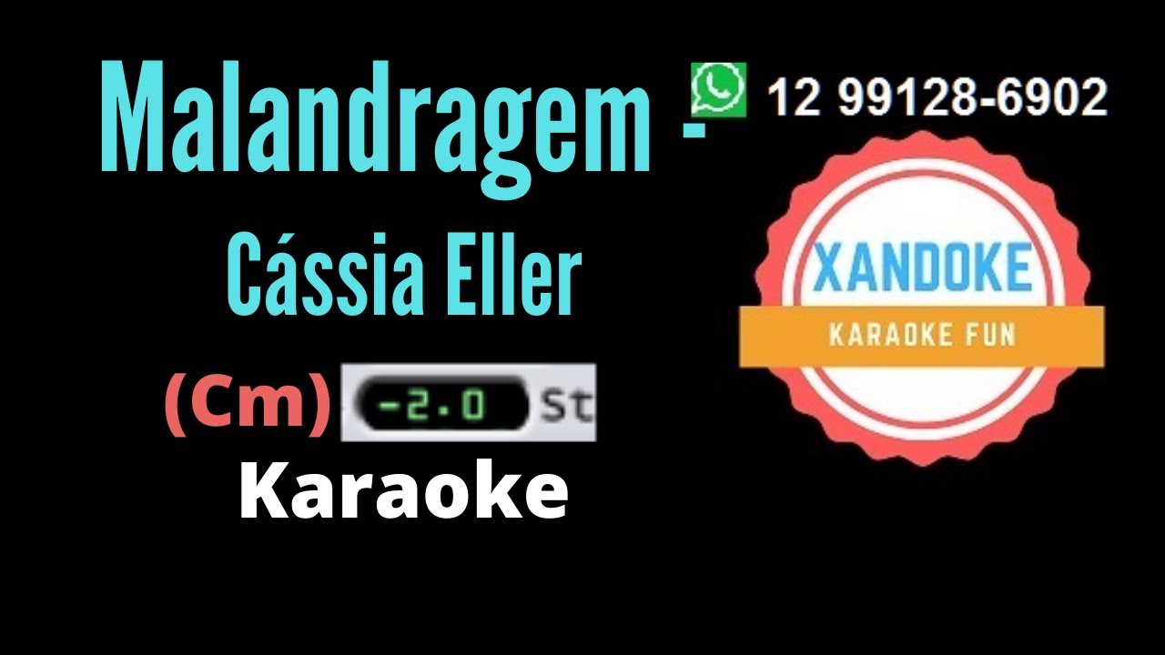 Malandragem - Cássia Eller I Karaoke (tom Cm) I Xandoke