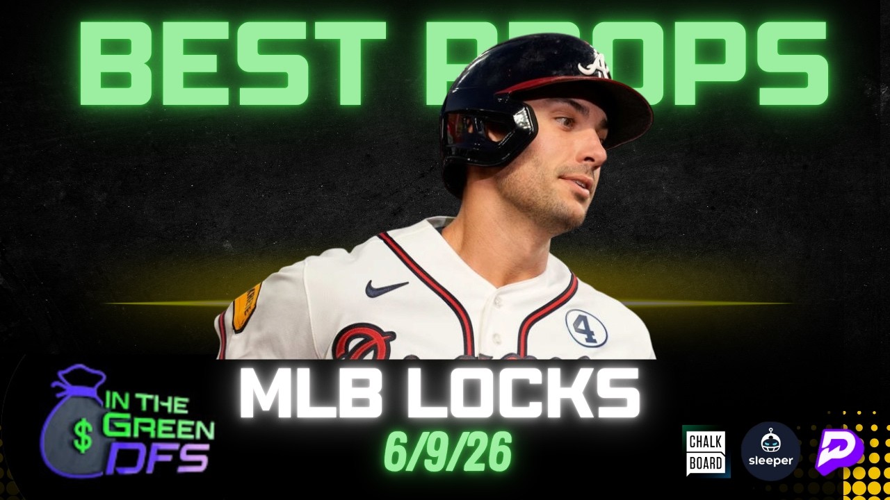 BEST MLB PROPS TODAY | BEST 5 BETS | TUESDAY 6/9/26 | BONUS MLB BET 🔥