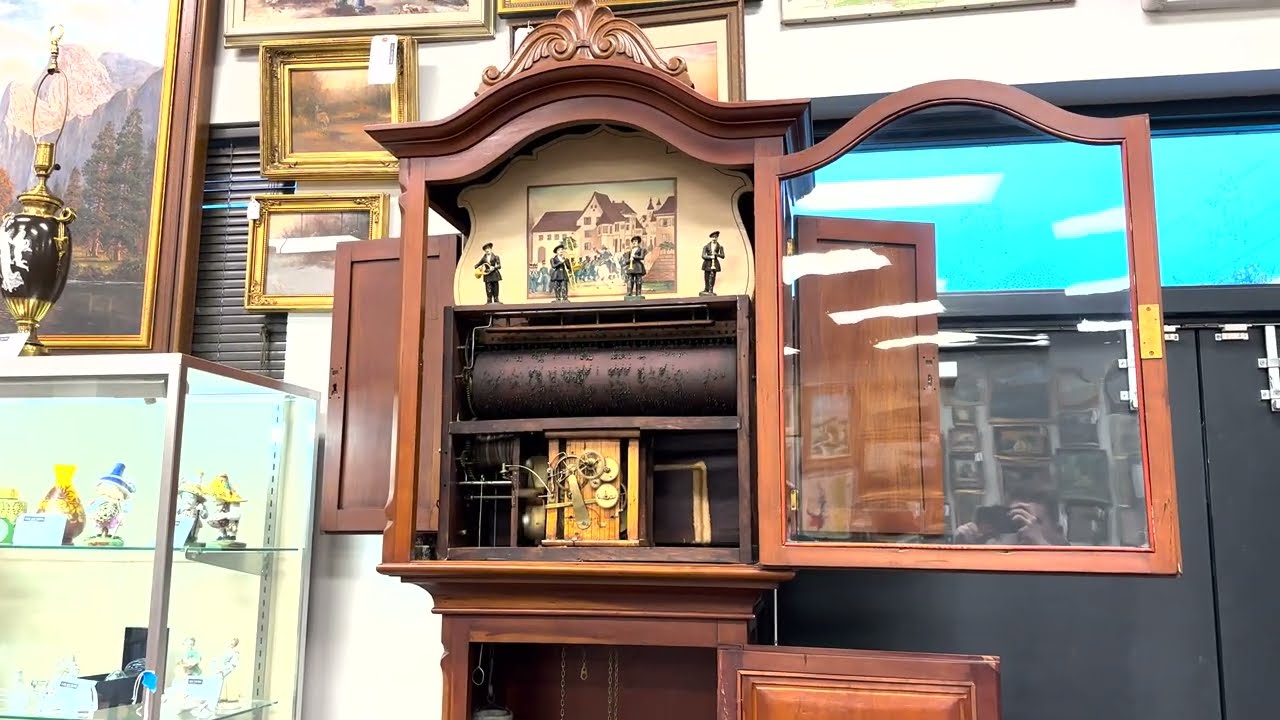 Summer 2023 Auction: Lot 211: Automaton Musical Organ Clock by Peter Horner - Demonstration