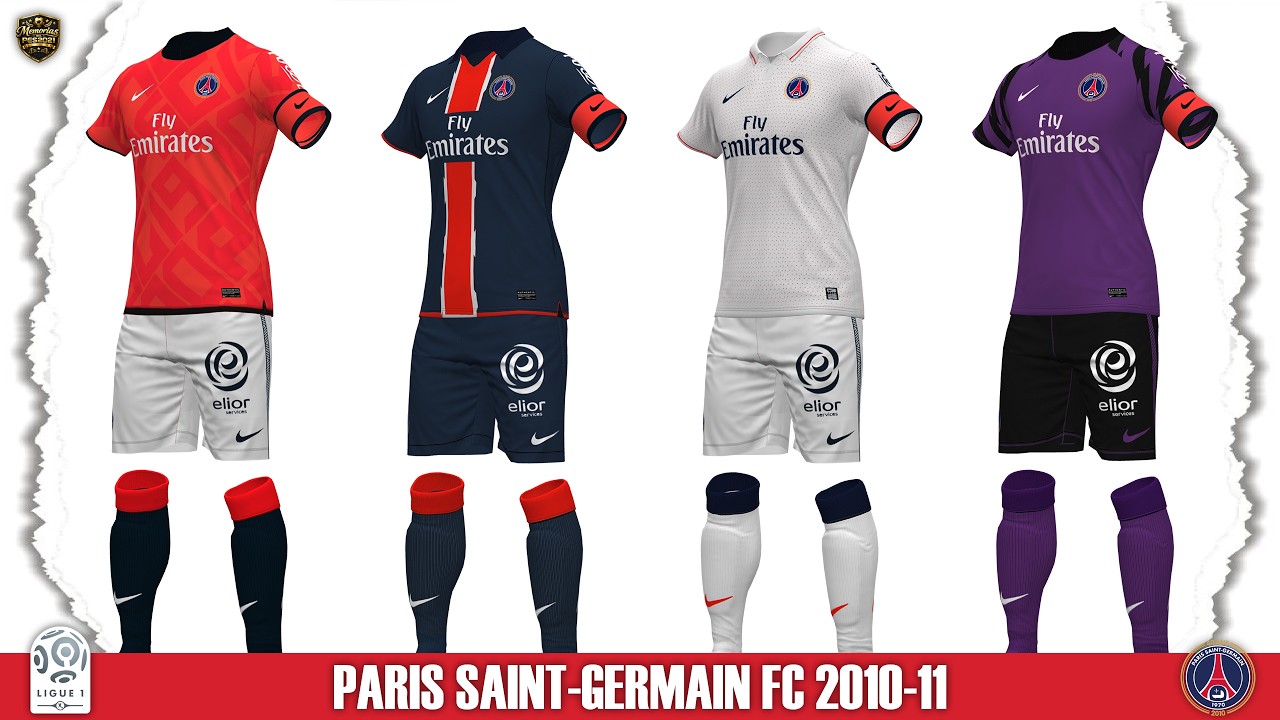 PES 2021 (Uniformes del PARIS SAINT-GERMAIN FC) Temporada 2010-11