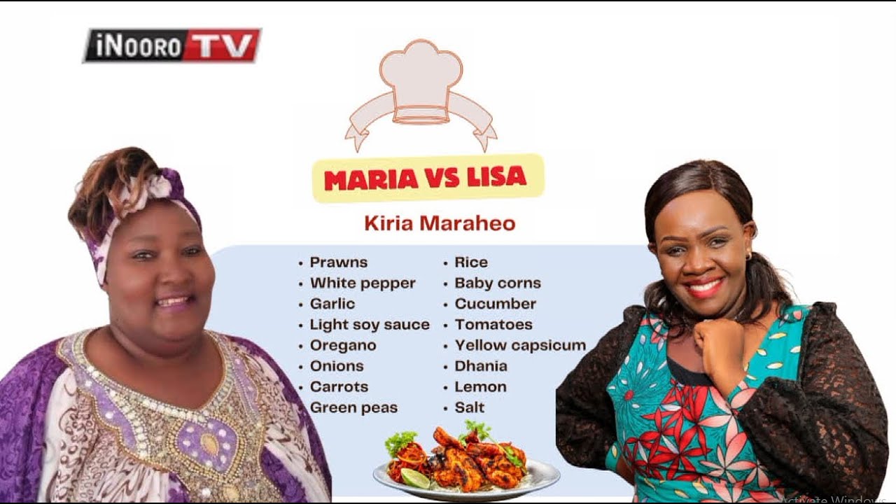 Faith Wanja kana Lisa na Sophia Waithera kana Maria nĩ maratwonia kũruga prawns #IrioToGitheri