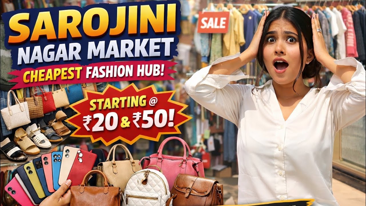 😍Sarojini Nagar latest video✅| Delhi’s Cheapest Market 🛍️Clothes starting from ₹20😳 #sarojininagar 