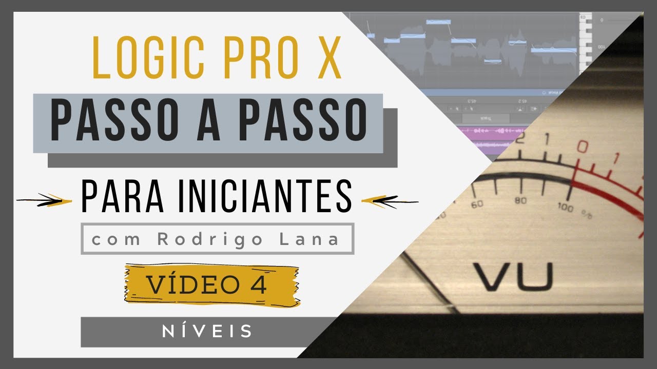 (vídeo 4) Níveis para gravar, mix e master | Curso de Logic Pro X para iniciantes