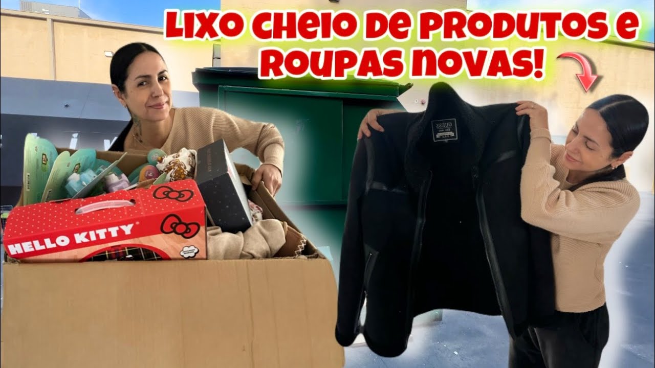 Lixo cheio de produtos e roupas novas!🇺🇸