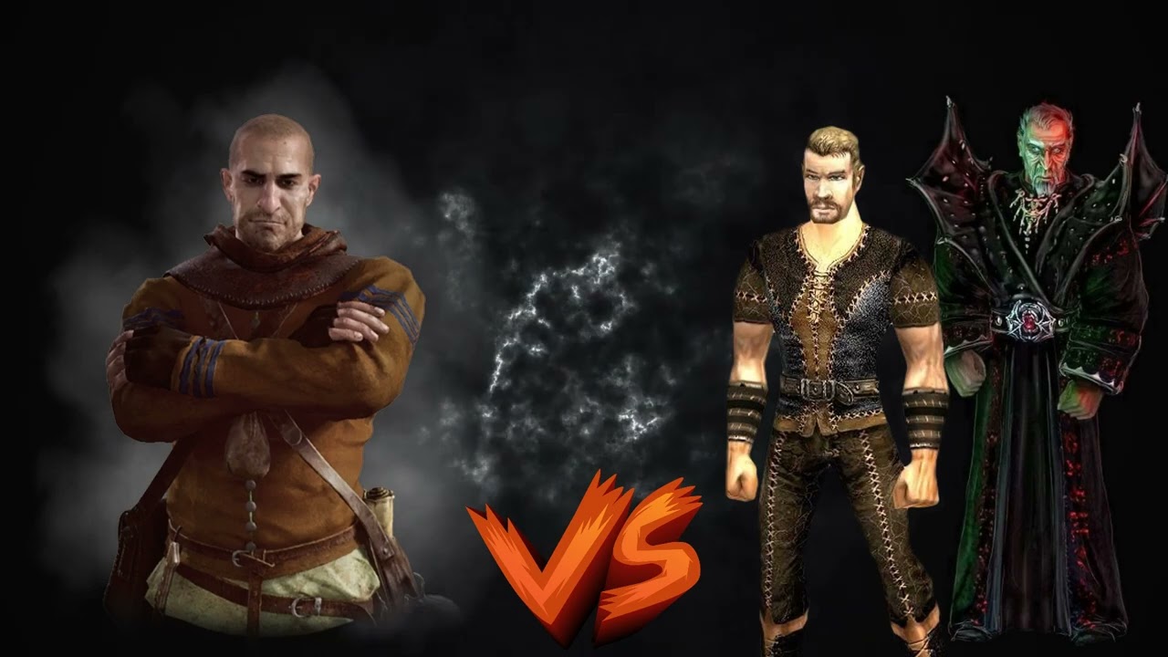 Pan Lusterko rozprawia się z Bezimiennym i Xardasem | BEEF Bezimienny Gothic vs Wiedźmin #wiedźmin