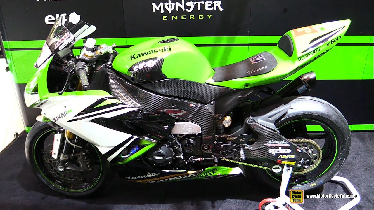 2015 Kawasaki ZX6R Racing Bike - Walkaround - 2015 Salon de la Moto Paris