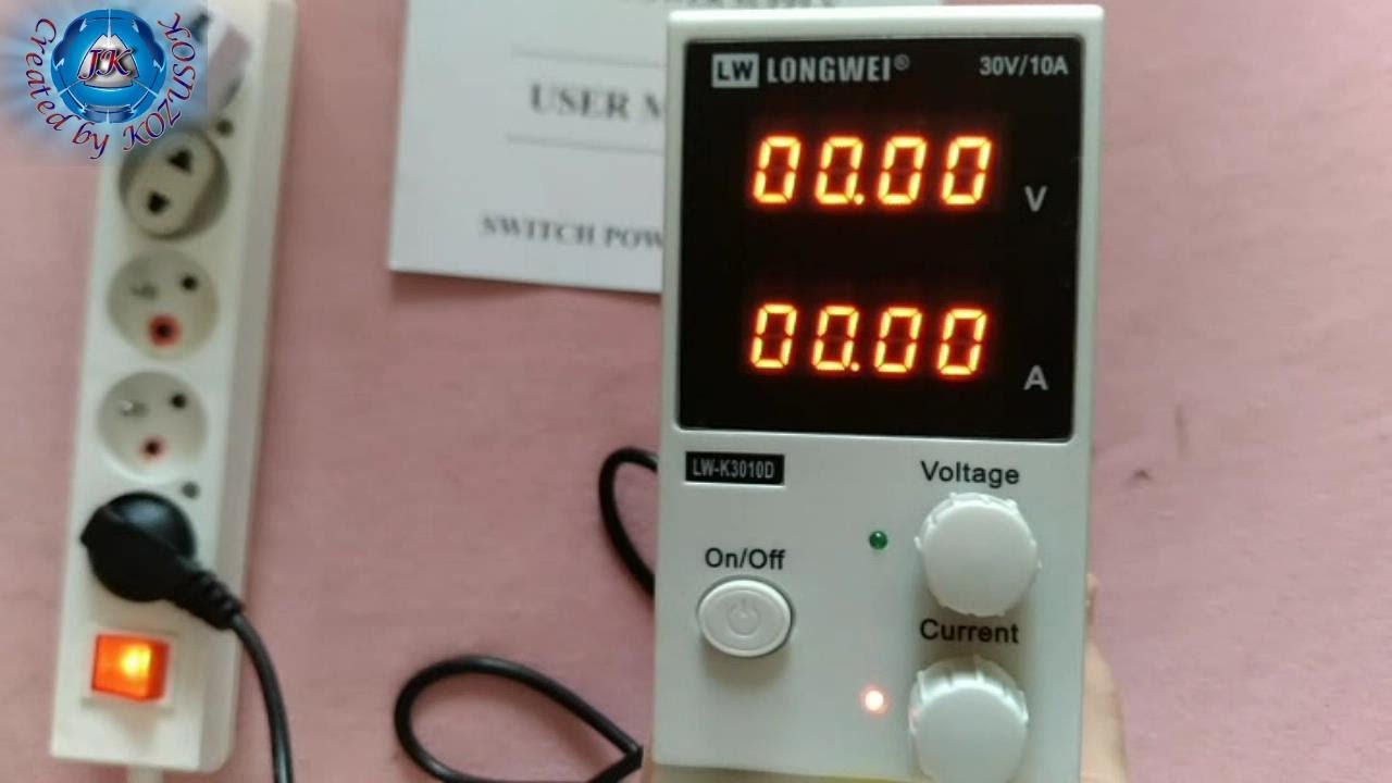 LONG WEI K3010D 4 Digits LED Display 110V/220V 30V 10A Adjustable DC Power Supply from Banggood.com