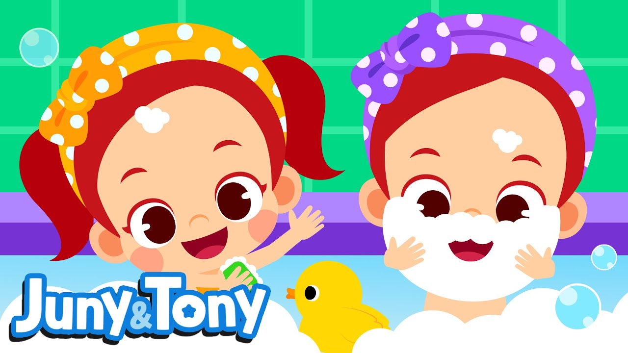 Bathtime Song | Good Habit Songs for Kids | Happy Bath Time | Preschool Songs | JunyTony