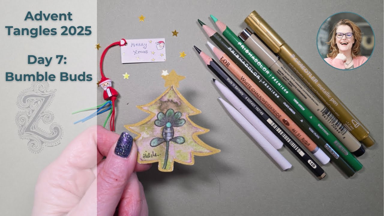 Zentangle Advent Tangles - Take your 10 minutes a day by drawing a single tangle