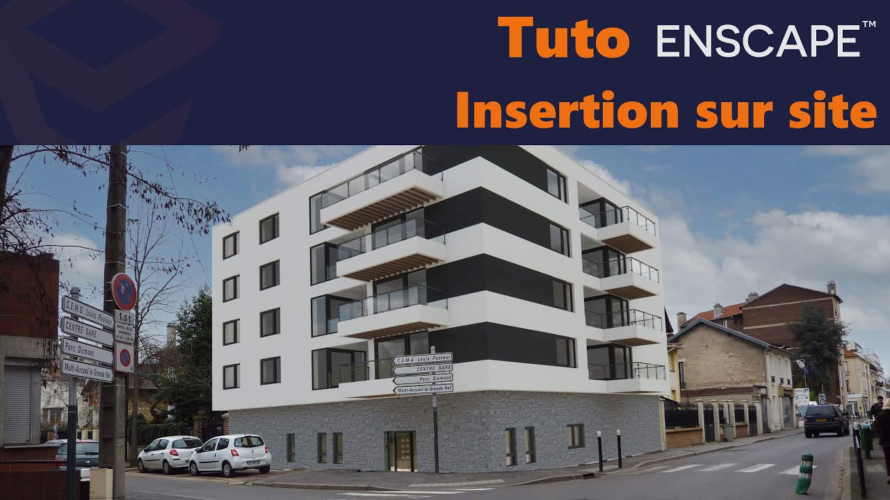 Tuto Enscape : Réaliser une insertion sur site