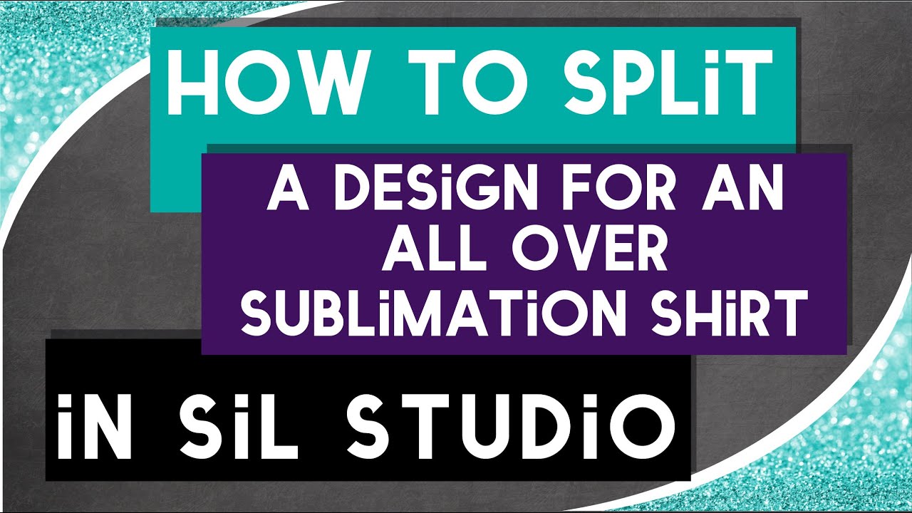 How to Split an All Over Sublimation Shirt Design in Silhouette Studio