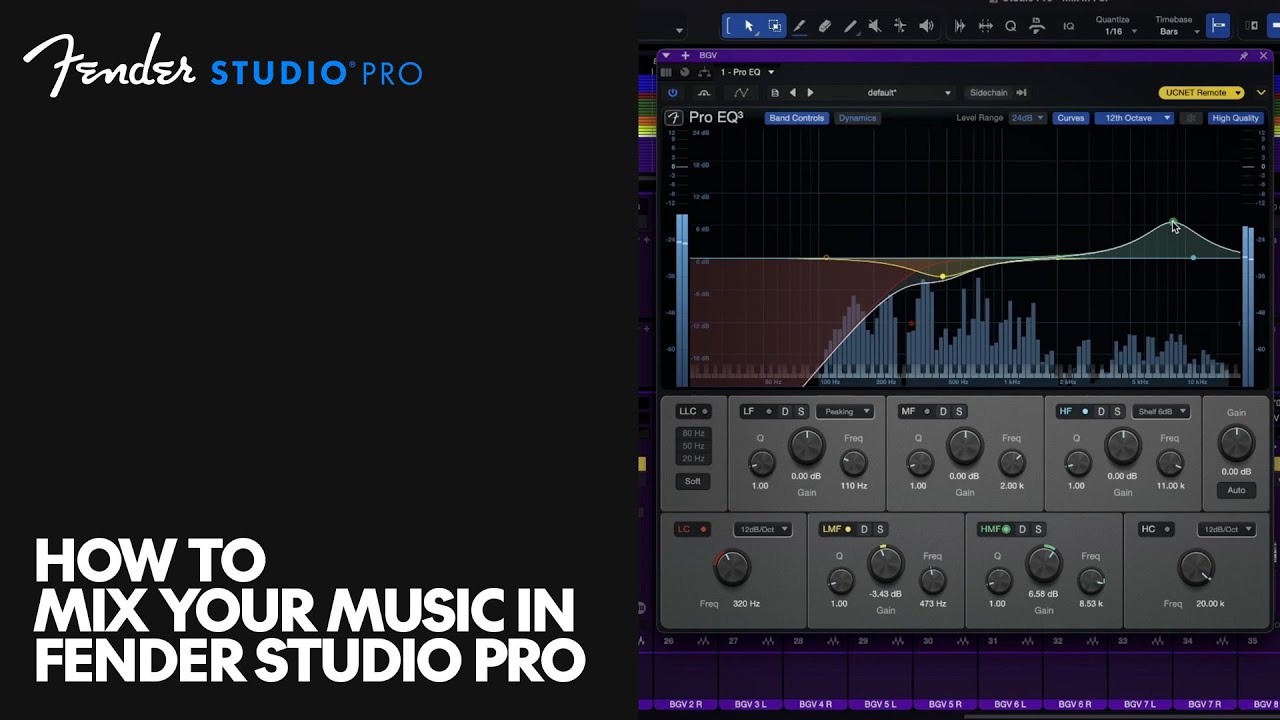 Как свести музыку в Fender Studio Pro | Fender Studio