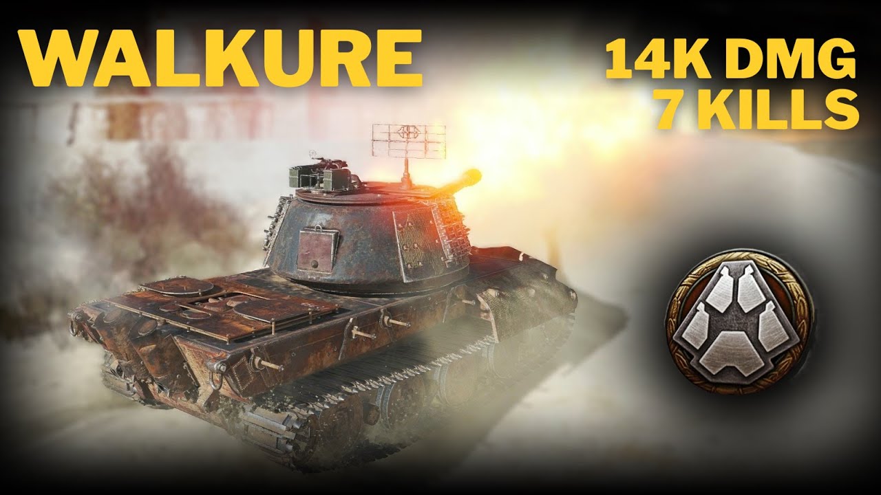 Wot - Steel Hunter - Walkure - 14K dmg + 7 Kills - Powerful Alpha setup