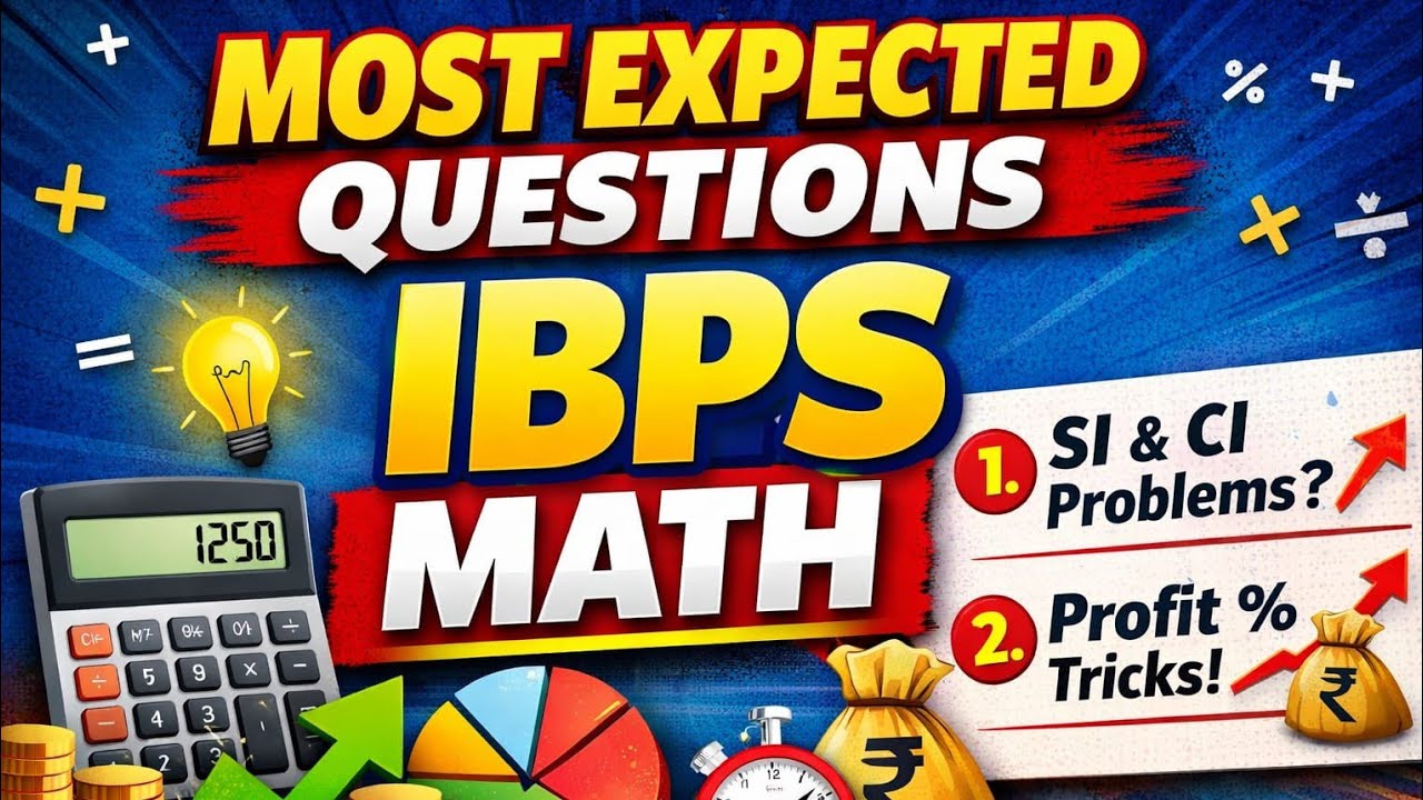 IBPS Previous Year Maths Questions | Most RepeatedIBPSIHHH  Questions