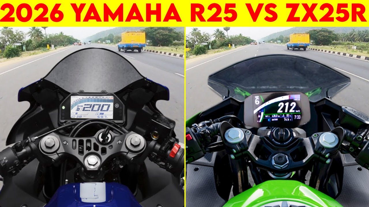 (2026) Yamaha R25 VS NINJA ZX25R | 0 TO 200 | TOPSPEED !!!