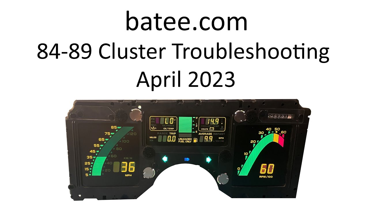 84-89 Corvette - Instrument Panel Missing LCD Segments Troubleshooting #2 - 2023 by batee.com