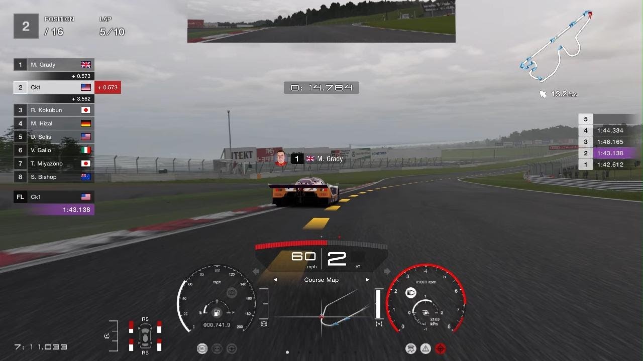 Gran Turismo 7 / Fuji International Speedway / 97 Toyota Supra GT500 / Gameplay + Replay