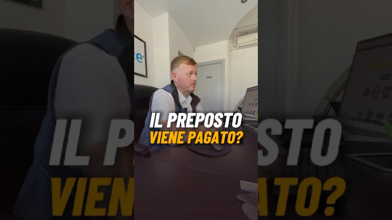 IL PREPOSTO VIENE PAGATO? #preposto #prepostolavoro #sicurezzalavoro #corsidiformazione