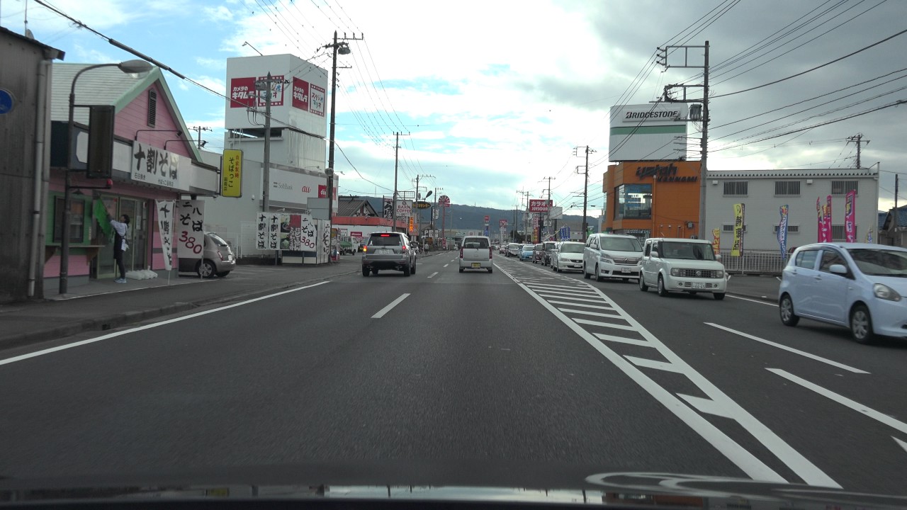 4K　国道136号　下り　等速・その1　静岡県三島市・国道1号→伊豆の国市→伊豆市・天城湯ヶ島