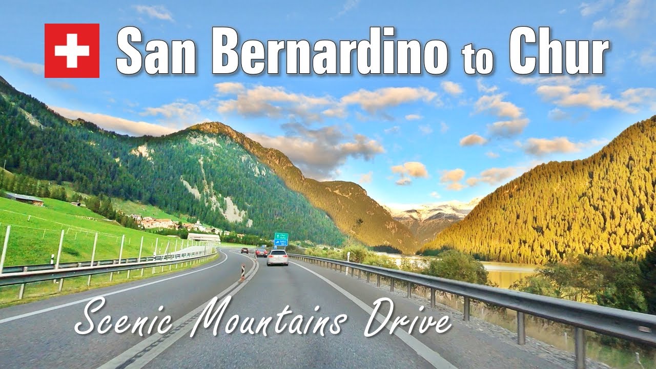 Swiss Mountains Road Trip 🇨🇭 San Bernardino to Chur [4K]