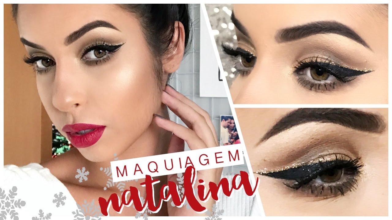 DELINEADO DUPLO COM GLITTER - MAQUIAGEM PARA FESTA