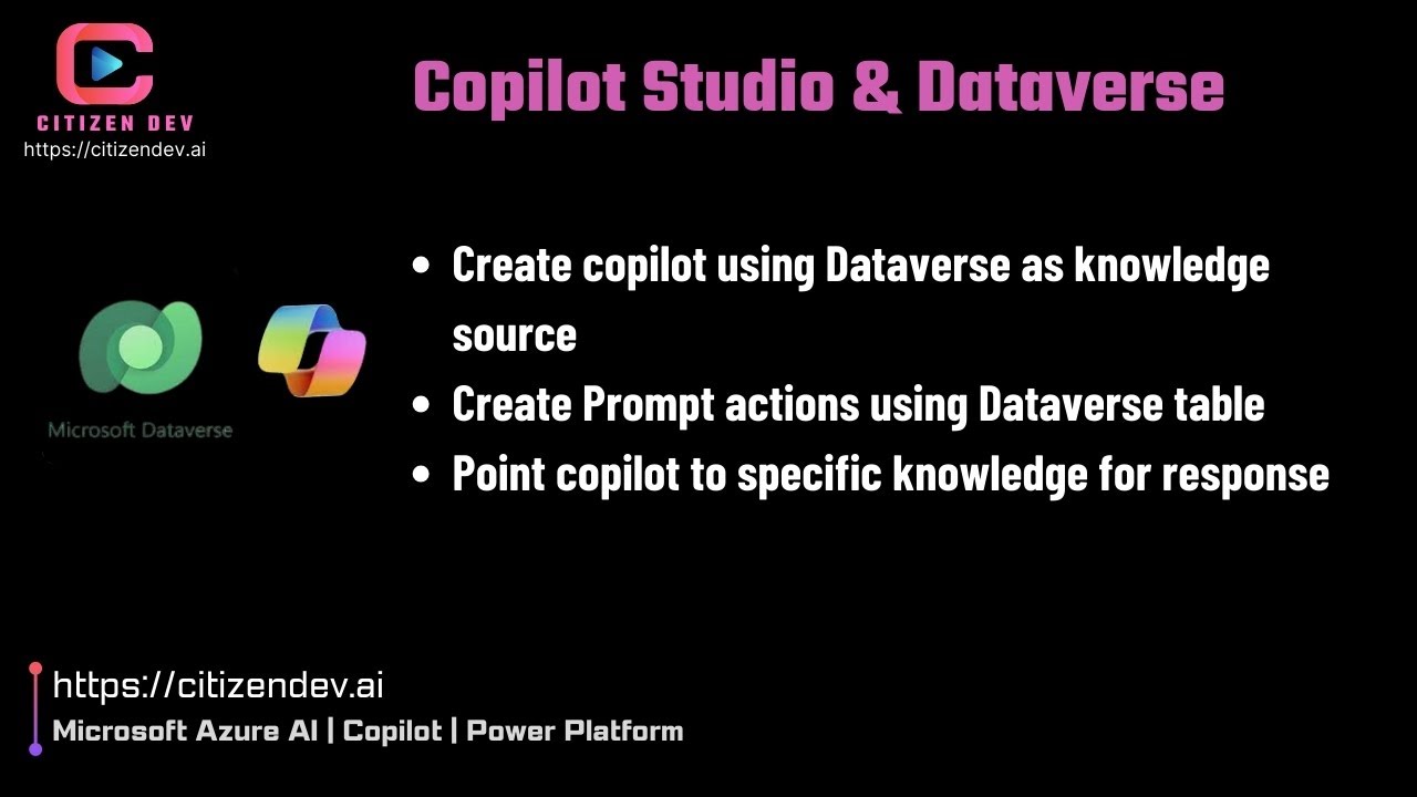 Copilot Studio, GPT & Dataverse