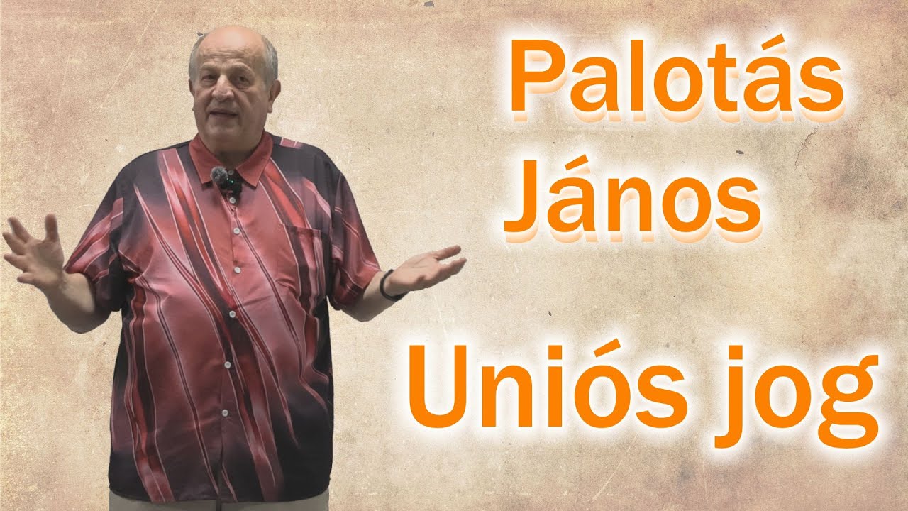 Palot&aacute;s J&aacute;nos szubjekt&iacute;ven mes&eacute;l az Eur&oacute;pai uni&oacute;s jog műk&ouml;d&eacute;s&eacute;ről