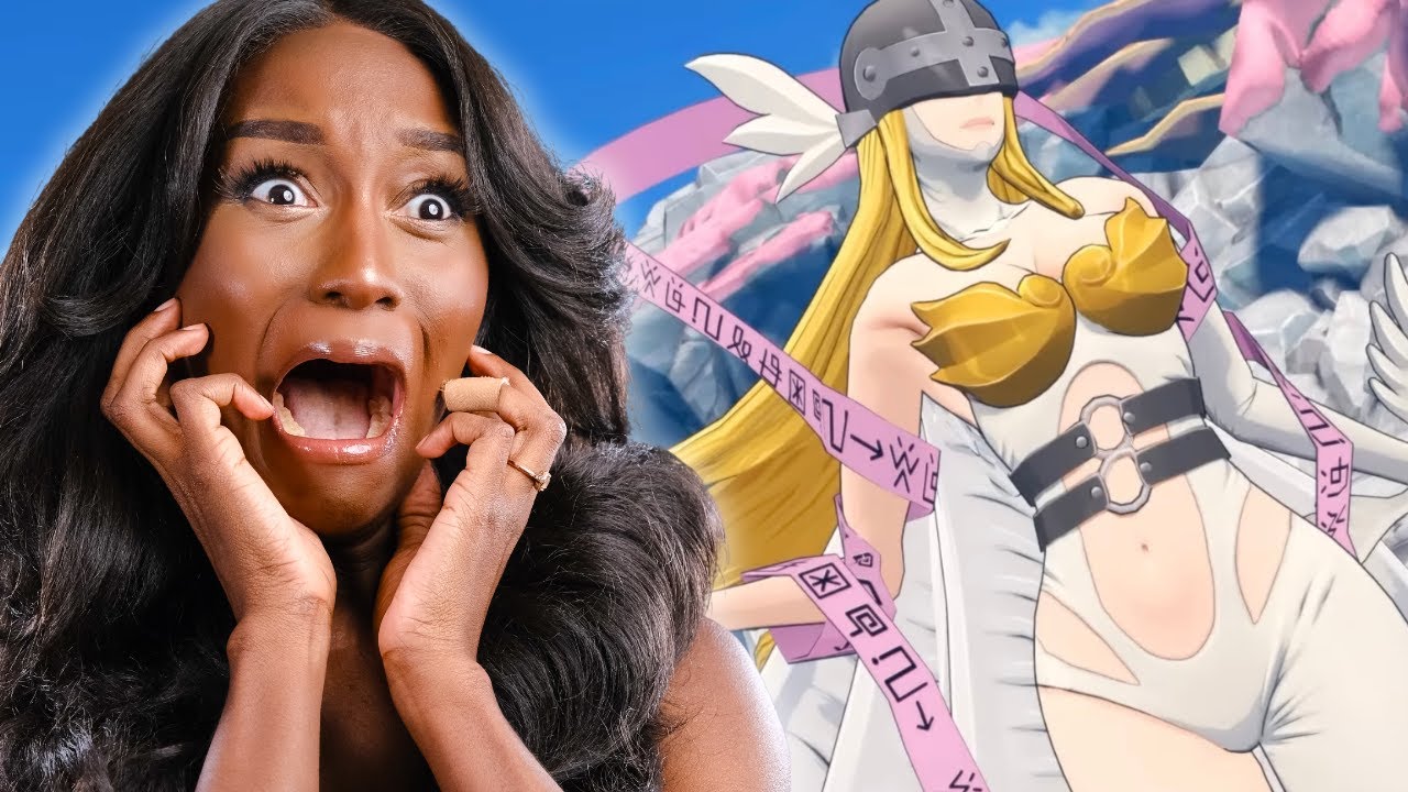 Новый фанат Digimon реагирует на дигиэволюции.