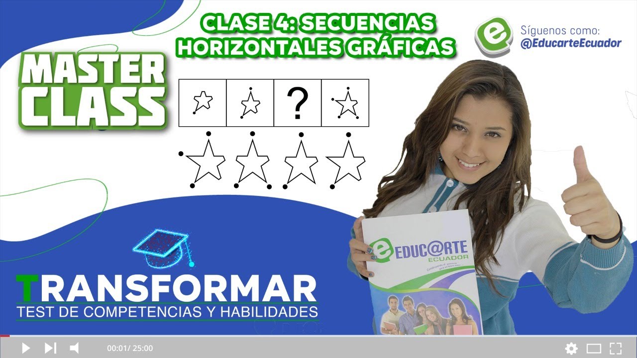 🔴Examen Transformar 2021 ✅💻CLASE #4 - Secuencias Horizontales Gráficas |⚠️Razonamiento Abstracto