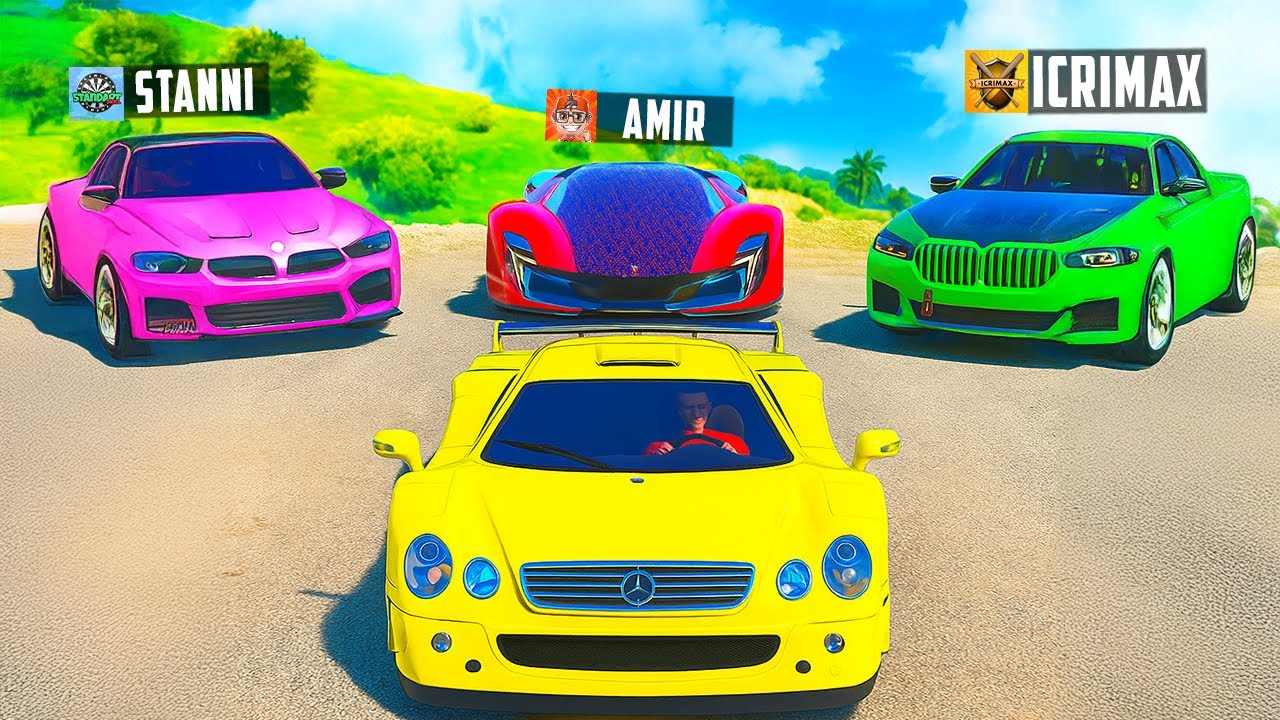 YOUTUBER JAGEN mich mit ZUFÄLLIGEN OP AUTO in GTA 5!