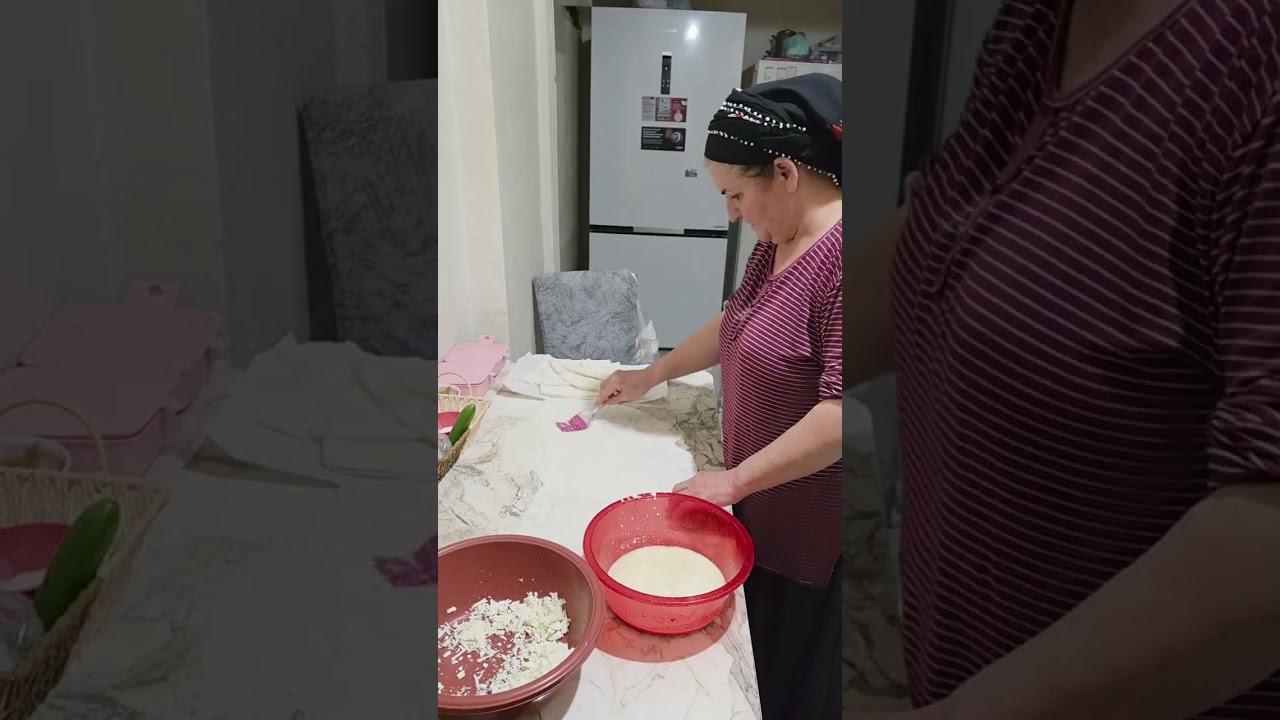 Pazara gittik iftara börek yaptık 