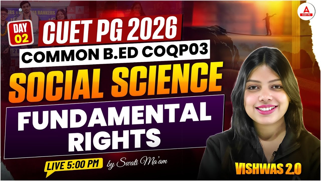 CUET PG 2026 Political Science (COQP03)| Social Science Fundamental Rights | CUET PG Bed 2026