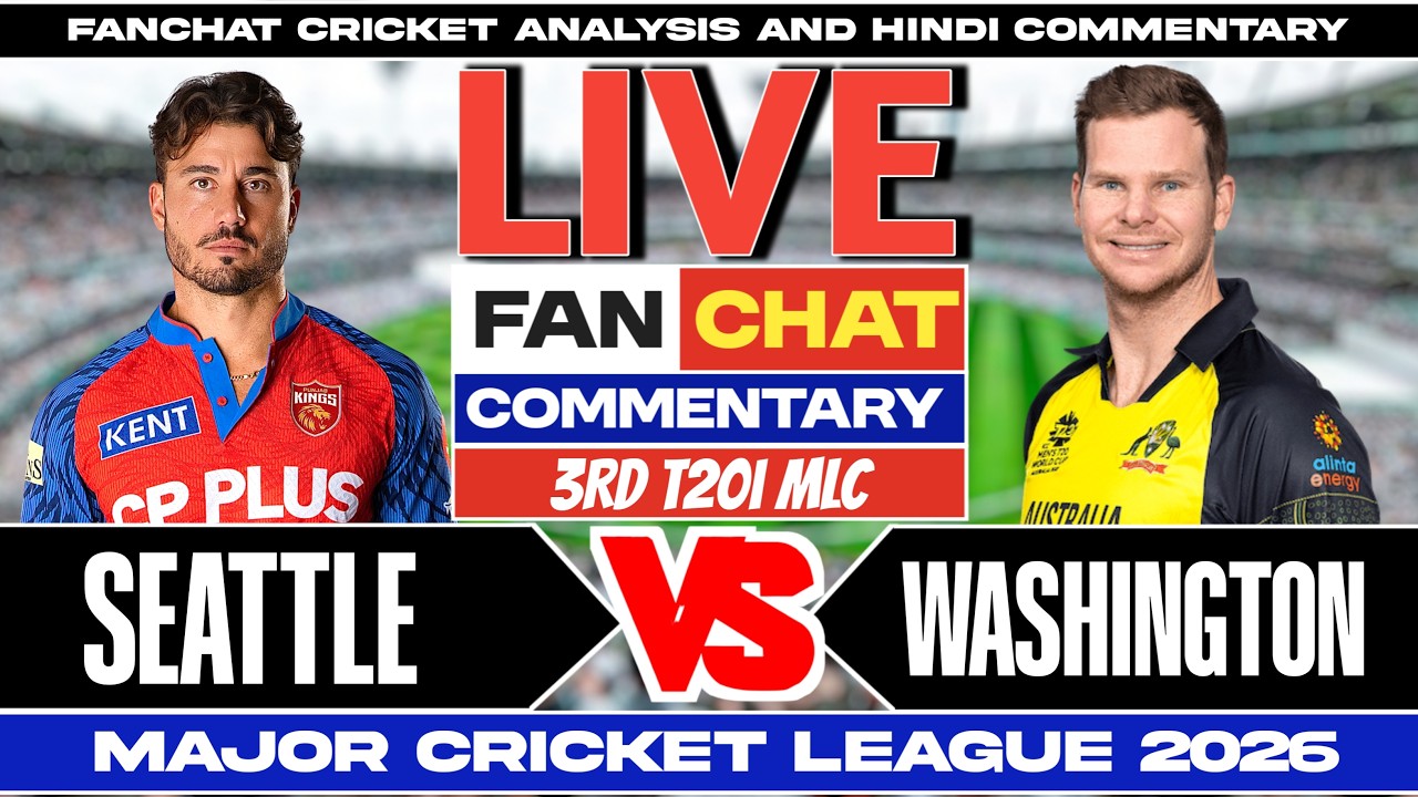 Washington Freedom vs Seattle Orcas | 3rd T20 MLC2026 | Live Cricket Commentary | Live Fanchat