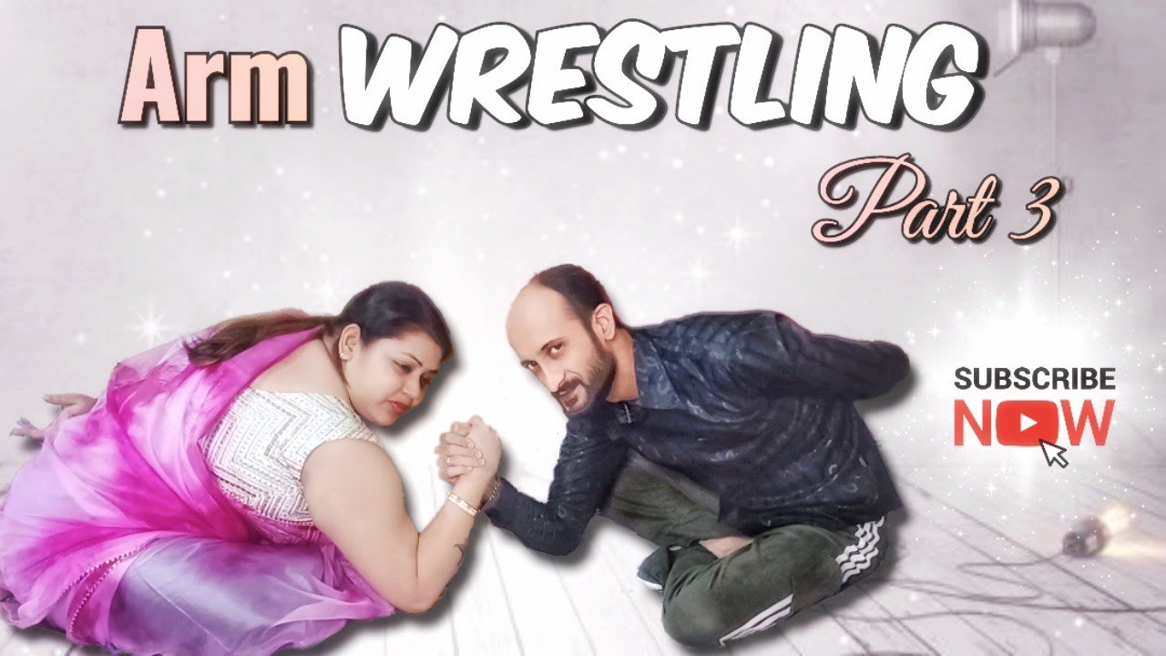 Funny Arm-Wrestling Part 3 💕 Husband & Wife Arm-Wrestling Challenge 💞 @PassionatePriyanka