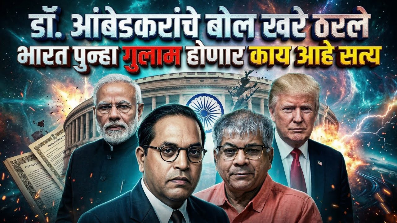 Dr Br Ambedkar | डाॅ  आंबेडकरांचे बोल खरे ठरले | Prakash Ambedkar  Modi Trump