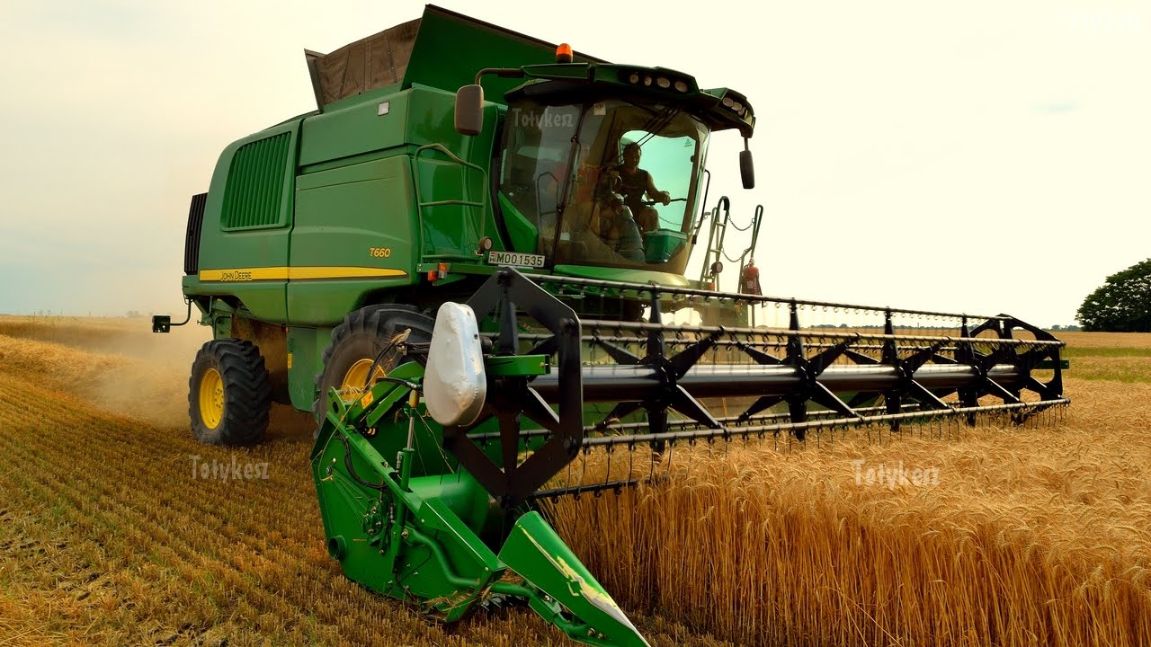 John Deere T660 Búza aratás