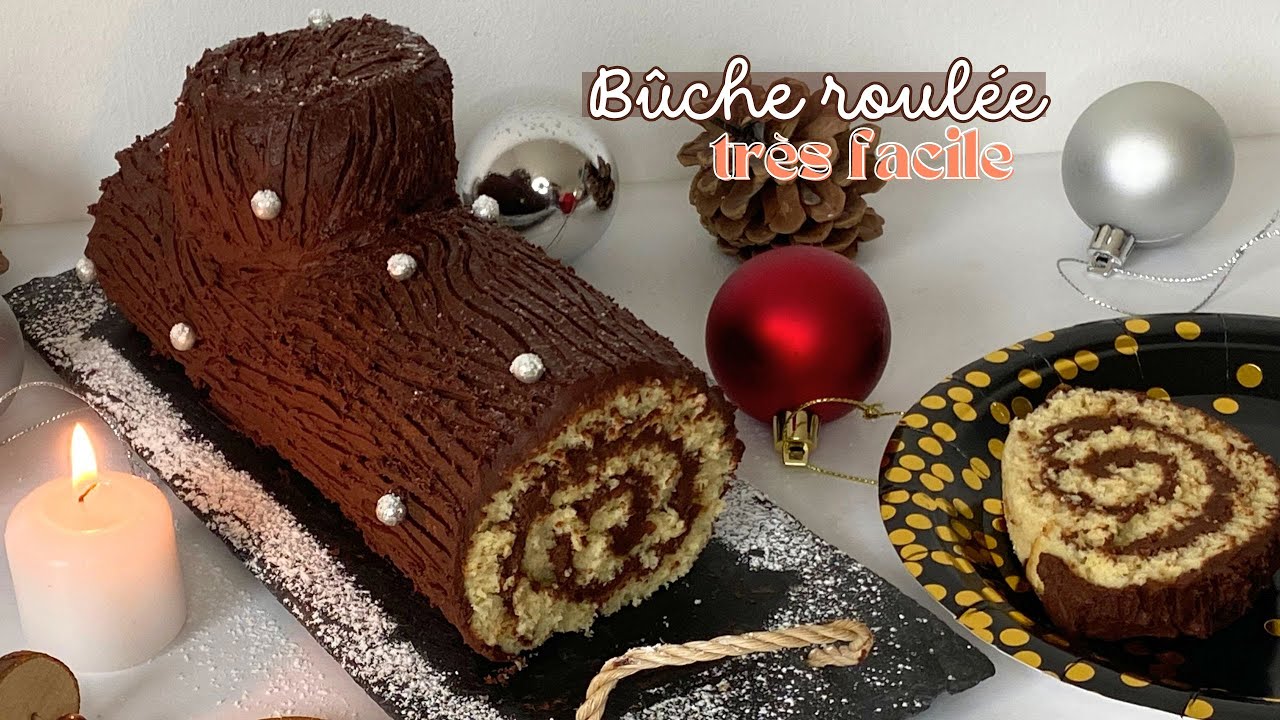 Bûche de Noël roulée INRATABLE - Léa cooking