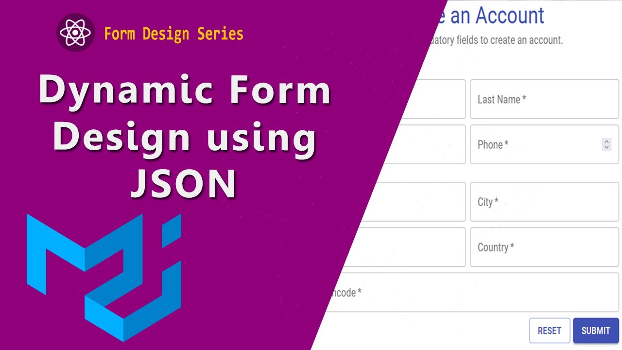 Create Dynamic Form using JSON with Material UI | ReactJS