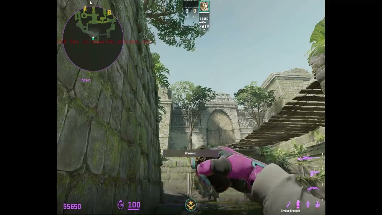 CS2 ANCIENT RED ROOM SMOKE FROM T SPAWN (MUST KNOW!!)#cs2 #ancient #lineups #smoke